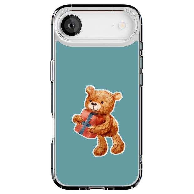 Gift Teddy Bear Tough Cases For Apple iPhone (17, 16, 15, 14, 13, 12, 11, X, SE, 8, 7/ Air, Plus, Pro, Max, Mini, XR, XS), Print in USA