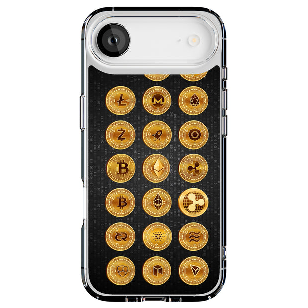 Bitcoin Crypto4 Tough Cases For Apple iPhone (17, 16, 15, 14, 13, 12, 11, X, SE, 8, 7/ Air, Plus, Pro, Max, Mini, XR, XS), Print in USA