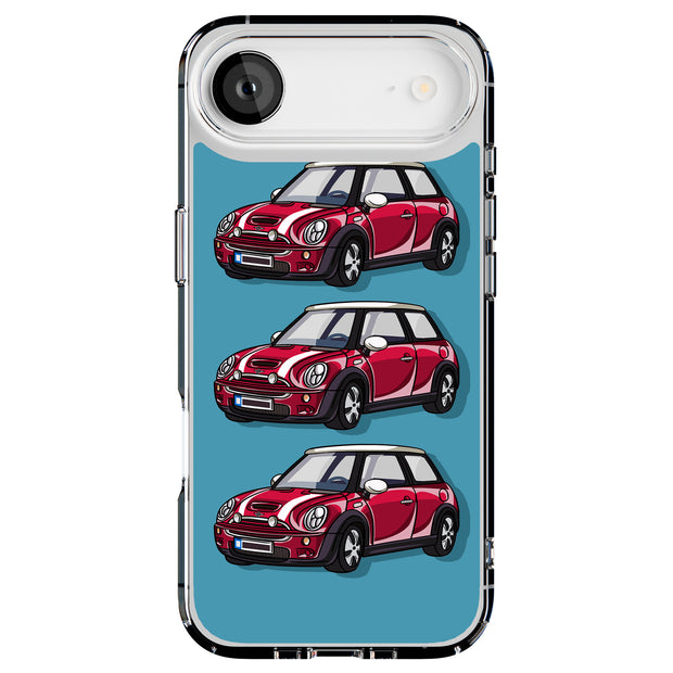 Mini Car Tough Cases For Apple iPhone (17, 16, 15, 14, 13, 12, 11, X, SE, 8, 7/ Air, Plus, Pro, Max, Mini, XR, XS), Print in USA