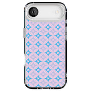 Blue X Circle Tough Cases For Apple iPhone (17, 16, 15, 14, 13, 12, 11, X, SE, 8, 7/ Air, Plus, Pro, Max, Mini, XR, XS), Print in USA
