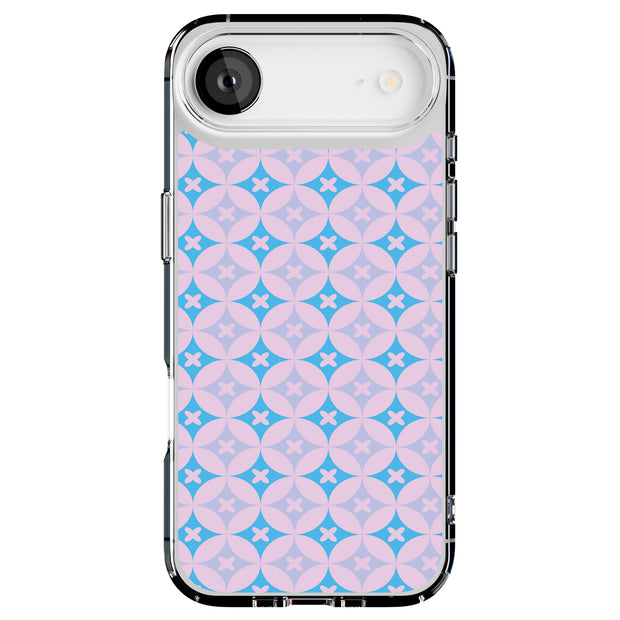 Blue X Circle Tough Cases For Apple iPhone (17, 16, 15, 14, 13, 12, 11, X, SE, 8, 7/ Air, Plus, Pro, Max, Mini, XR, XS), Print in USA