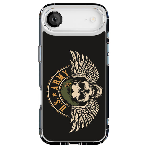 US Army 3 Tough Cases For Apple iPhone (17, 16, 15, 14, 13, 12, 11, X, SE, 8, 7/ Air, Plus, Pro, Max, Mini, XR, XS), Print in USA