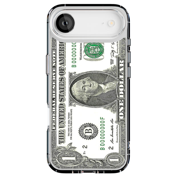 One Dollar Bill Tough Cases For Apple iPhone (17, 16, 15, 14, 13, 12, 11, X, SE, 8, 7/ Air, Plus, Pro, Max, Mini, XR, XS), Print in USA