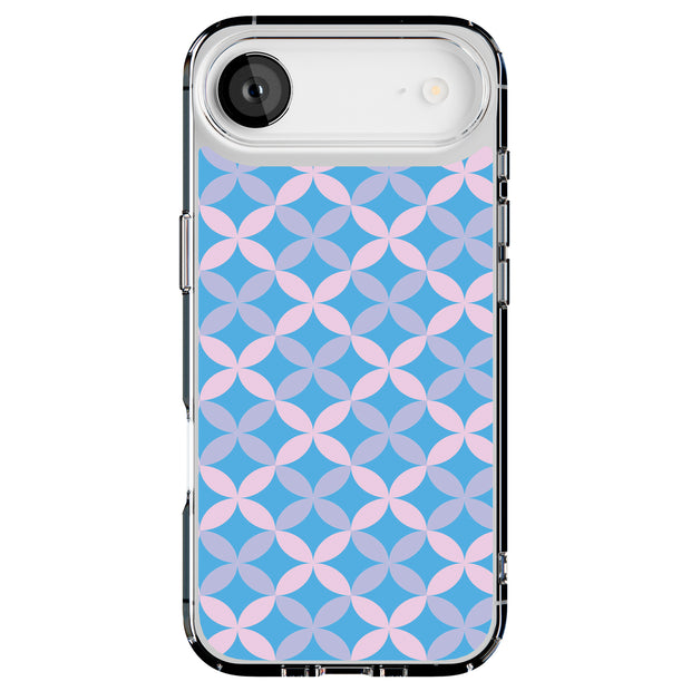 Petals Blue Tough Cases For Apple iPhone (17, 16, 15, 14, 13, 12, 11, X, SE, 8, 7/ Air, Plus, Pro, Max, Mini, XR, XS), Print in USA