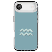 Aquarius Zodiac Tough Cases For Apple iPhone (17, 16, 15, 14, 13, 12, 11, X, SE, 8, 7/ Air, Plus, Pro, Max, Mini, XR, XS), Print in USA