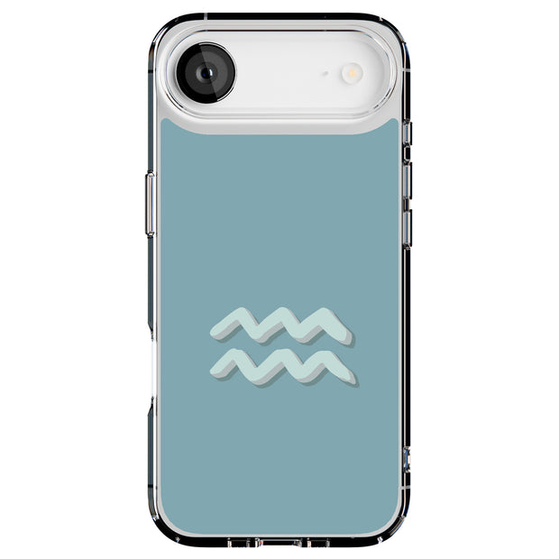 Aquarius Zodiac Tough Cases For Apple iPhone (17, 16, 15, 14, 13, 12, 11, X, SE, 8, 7/ Air, Plus, Pro, Max, Mini, XR, XS), Print in USA