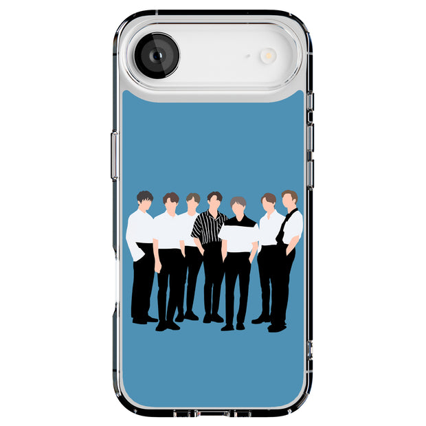 BTS Bangtan 13 Tough Cases For Apple iPhone (17, 16, 15, 14, 13, 12, 11, X, SE, 8, 7/ Air, Plus, Pro, Max, Mini, XR, XS), Print in USA