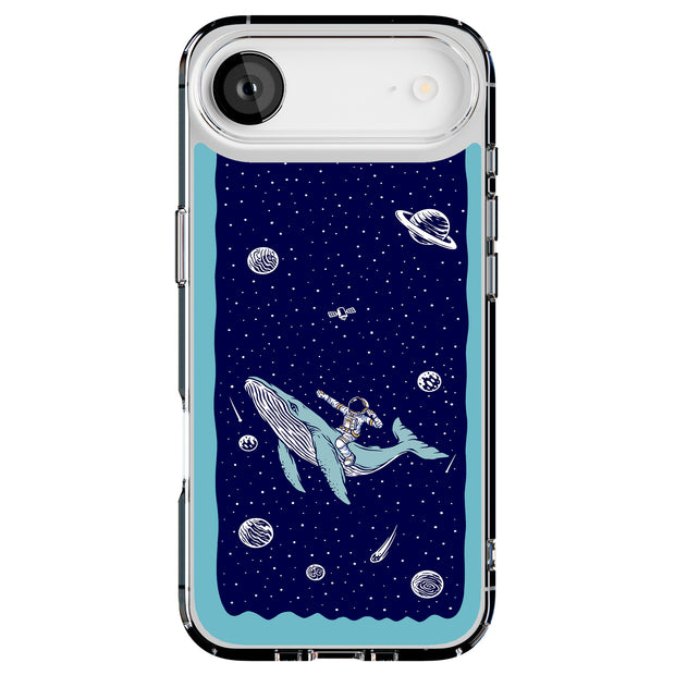 Space Whale 5 Tough Cases For Apple iPhone (17, 16, 15, 14, 13, 12, 11, X, SE, 8, 7/ Air, Plus, Pro, Max, Mini, XR, XS), Print in USA