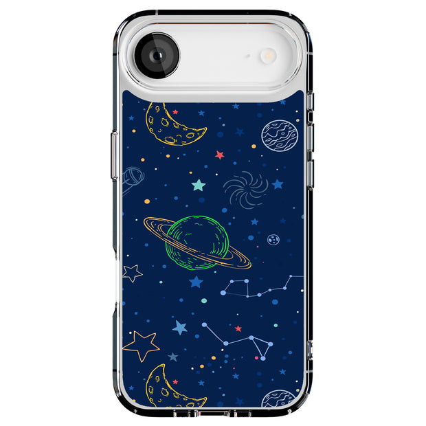 Stars Planet 12 Tough Cases For Apple iPhone (17, 16, 15, 14, 13, 12, 11, X, SE, 8, 7/ Air, Plus, Pro, Max, Mini, XR, XS), Print in USA