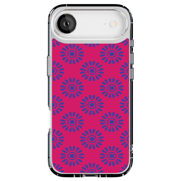 Flower Pink Tough Cases For Apple iPhone (17, 16, 15, 14, 13, 12, 11, X, SE, 8, 7/ Air, Plus, Pro, Max, Mini, XR, XS), Print in USA
