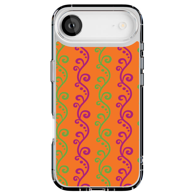 Purple Grn Vine Tough Cases For Apple iPhone (17, 16, 15, 14, 13, 12, 11, X, SE, 8, 7/ Air, Plus, Pro, Max, Mini, XR, XS), Print in USA