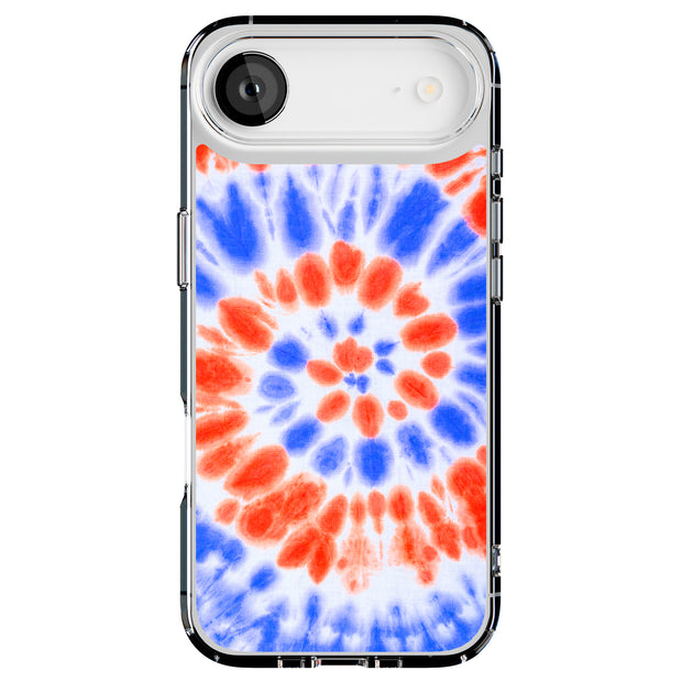 Tie Dye Swirl Tough Cases For Apple iPhone (17, 16, 15, 14, 13, 12, 11, X, SE, 8, 7/ Air, Plus, Pro, Max, Mini, XR, XS), Print in USA