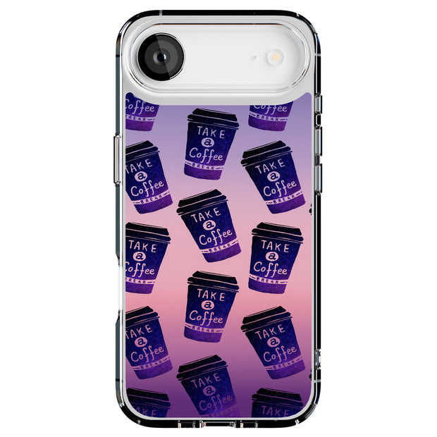 Take A Coffee Tough Cases For Apple iPhone (17, 16, 15, 14, 13, 12, 11, X, SE, 8, 7/ Air, Plus, Pro, Max, Mini, XR, XS), Print in USA