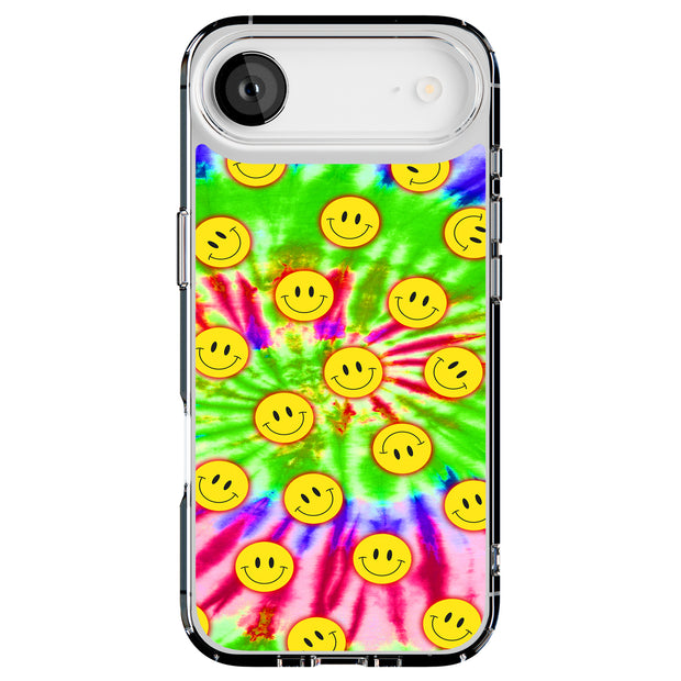 Tie Dye Smile Tough Cases For Apple iPhone (17, 16, 15, 14, 13, 12, 11, X, SE, 8, 7/ Air, Plus, Pro, Max, Mini, XR, XS), Print in USA