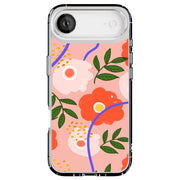 Flower Design Tough Cases For Apple iPhone (17, 16, 15, 14, 13, 12, 11, X, SE, 8, 7/ Air, Plus, Pro, Max, Mini, XR, XS), Print in USA