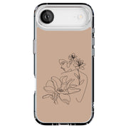 Floral Woman Tough Cases For Apple iPhone (17, 16, 15, 14, 13, 12, 11, X, SE, 8, 7/ Air, Plus, Pro, Max, Mini, XR, XS), Print in USA