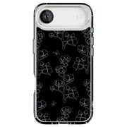Line Art Flower Tough Cases For Apple iPhone (17, 16, 15, 14, 13, 12, 11, X, SE, 8, 7/ Air, Plus, Pro, Max, Mini, XR, XS), Print in USA