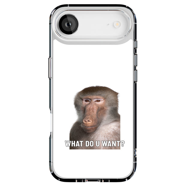 Meme Monkey 4 Tough Cases For Apple iPhone (17, 16, 15, 14, 13, 12, 11, X, SE, 8, 7/ Air, Plus, Pro, Max, Mini, XR, XS), Print in USA