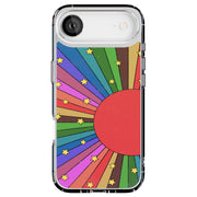 Colorful Sun Tough Cases For Apple iPhone (17, 16, 15, 14, 13, 12, 11, X, SE, 8, 7/ Air, Plus, Pro, Max, Mini, XR, XS), Print in USA