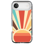 Retro Sunburst Tough Cases For Apple iPhone (17, 16, 15, 14, 13, 12, 11, X, SE, 8, 7/ Air, Plus, Pro, Max, Mini, XR, XS), Print in USA