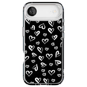 White Hearts Tough Cases For Apple iPhone (17, 16, 15, 14, 13, 12, 11, X, SE, 8, 7/ Air, Plus, Pro, Max, Mini, XR, XS), Print in USA