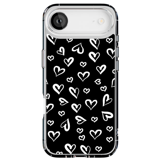 White Hearts Tough Cases For Apple iPhone (17, 16, 15, 14, 13, 12, 11, X, SE, 8, 7/ Air, Plus, Pro, Max, Mini, XR, XS), Print in USA