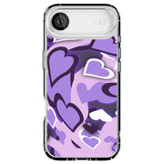 Purple Love Tough Cases For Apple iPhone (17, 16, 15, 14, 13, 12, 11, X, SE, 8, 7/ Air, Plus, Pro, Max, Mini, XR, XS), Print in USA