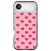 Cute Pink Love Tough Cases For Apple iPhone (17, 16, 15, 14, 13, 12, 11, X, SE, 8, 7/ Air, Plus, Pro, Max, Mini, XR, XS), Print in USA
