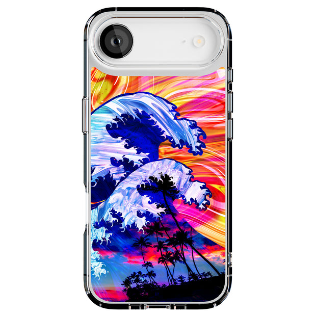 Summer Wave Tough Cases For Apple iPhone (17, 16, 15, 14, 13, 12, 11, X, SE, 8, 7/ Air, Plus, Pro, Max, Mini, XR, XS), Print in USA