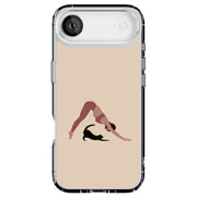 Yoga With Cat Tough Cases For Apple iPhone (17, 16, 15, 14, 13, 12, 11, X, SE, 8, 7/ Air, Plus, Pro, Max, Mini, XR, XS), Print in USA