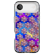 Silver Flowers Tough Cases For Apple iPhone (17, 16, 15, 14, 13, 12, 11, X, SE, 8, 7/ Air, Plus, Pro, Max, Mini, XR, XS), Print in USA