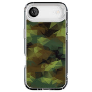 Camo Triangular Tough Cases For Apple iPhone (17, 16, 15, 14, 13, 12, 11, X, SE, 8, 7/ Air, Plus, Pro, Max, Mini, XR, XS), Print in USA