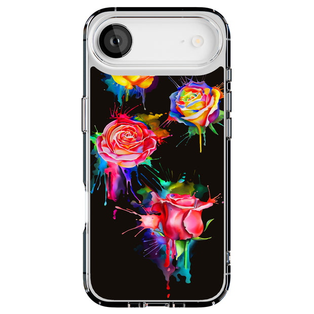 Watercolor Rose Tough Cases For Apple iPhone (17, 16, 15, 14, 13, 12, 11, X, SE, 8, 7/ Air, Plus, Pro, Max, Mini, XR, XS), Print in USA