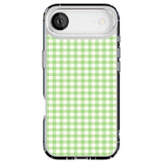 Pale Green Grid Tough Cases For Apple iPhone (17, 16, 15, 14, 13, 12, 11, X, SE, 8, 7/ Air, Plus, Pro, Max, Mini, XR, XS), Print in USA