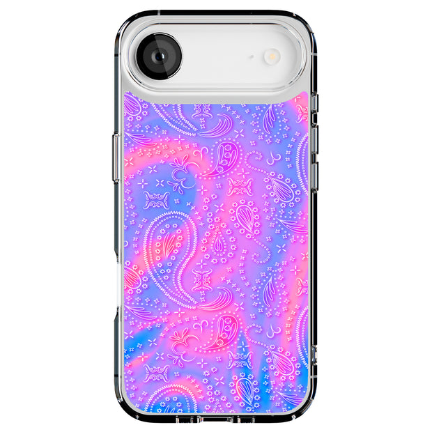 Pink Bandana Tough Cases For Apple iPhone (17, 16, 15, 14, 13, 12, 11, X, SE, 8, 7/ Air, Plus, Pro, Max, Mini, XR, XS), Print in USA