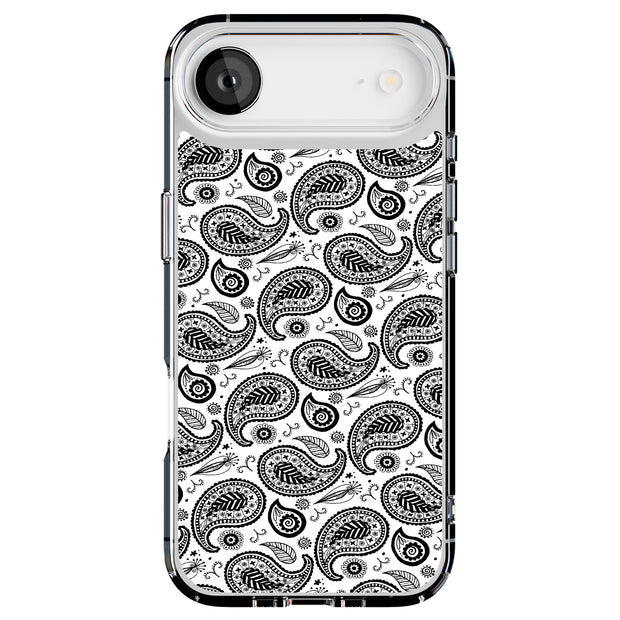Black Bandana Tough Cases For Apple iPhone (17, 16, 15, 14, 13, 12, 11, X, SE, 8, 7/ Air, Plus, Pro, Max, Mini, XR, XS), Print in USA