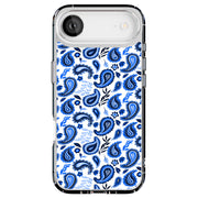 Blue Bandana Tough Cases For Apple iPhone (17, 16, 15, 14, 13, 12, 11, X, SE, 8, 7/ Air, Plus, Pro, Max, Mini, XR, XS), Print in USA