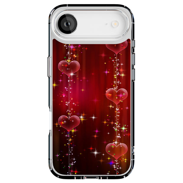 Shinny Hearts Tough Cases For Apple iPhone (17, 16, 15, 14, 13, 12, 11, X, SE, 8, 7/ Air, Plus, Pro, Max, Mini, XR, XS), Print in USA