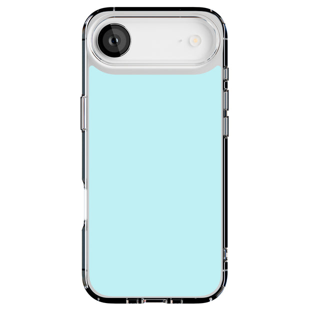 Light Cyan Tough Cases For Apple iPhone (17, 16, 15, 14, 13, 12, 11, X, SE, 8, 7/ Air, Plus, Pro, Max, Mini, XR, XS), Print in USA
