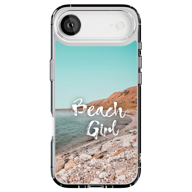 Beach Girl Blue Tough Cases For Apple iPhone (17, 16, 15, 14, 13, 12, 11, X, SE, 8, 7/ Air, Plus, Pro, Max, Mini, XR, XS), Print in USA