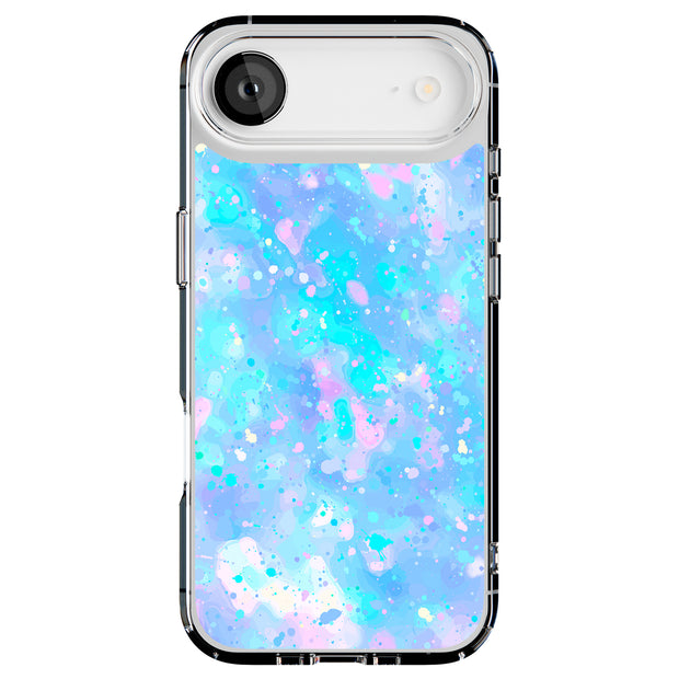 Watercolor Rain Tough Cases For Apple iPhone (17, 16, 15, 14, 13, 12, 11, X, SE, 8, 7/ Air, Plus, Pro, Max, Mini, XR, XS), Print in USA