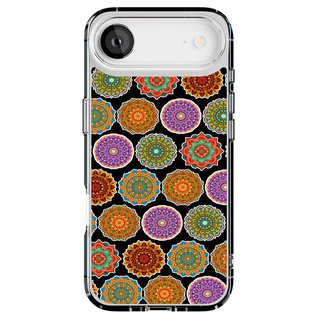 Mandala Art Tough Cases For Apple iPhone (17, 16, 15, 14, 13, 12, 11, X, SE, 8, 7/ Air, Plus, Pro, Max, Mini, XR, XS), Print in USA