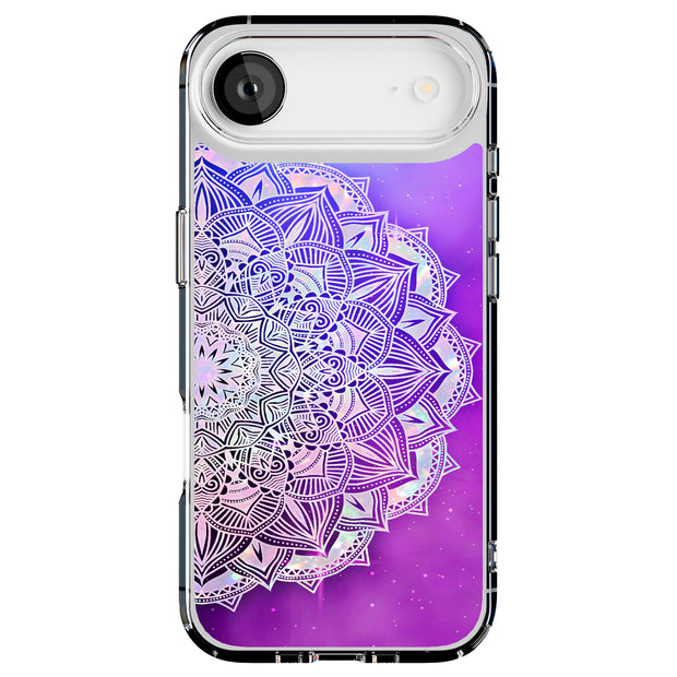 Purple Mandala Tough Cases For Apple iPhone (17, 16, 15, 14, 13, 12, 11, X, SE, 8, 7/ Air, Plus, Pro, Max, Mini, XR, XS), Print in USA
