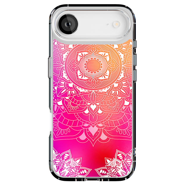 Pink Mandala Tough Cases For Apple iPhone (17, 16, 15, 14, 13, 12, 11, X, SE, 8, 7/ Air, Plus, Pro, Max, Mini, XR, XS), Print in USA