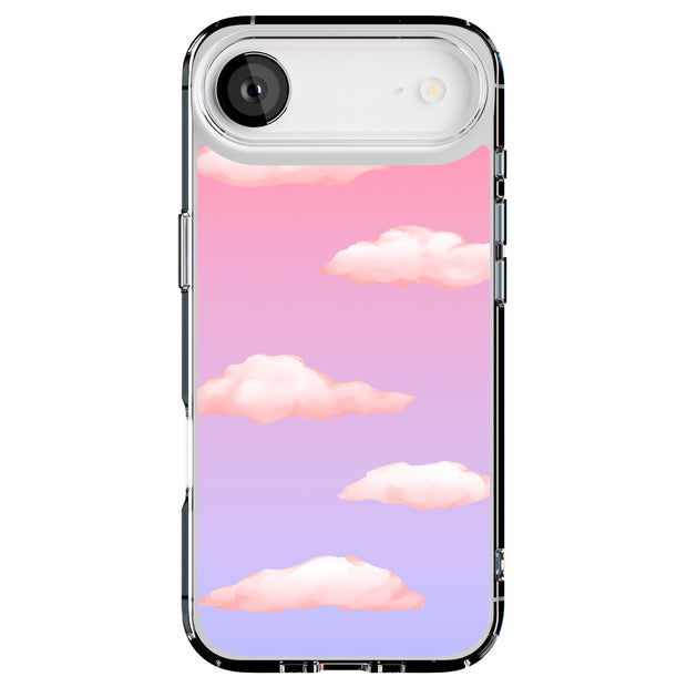 Pink Clouds Tough Cases For Apple iPhone (17, 16, 15, 14, 13, 12, 11, X, SE, 8, 7/ Air, Plus, Pro, Max, Mini, XR, XS), Print in USA