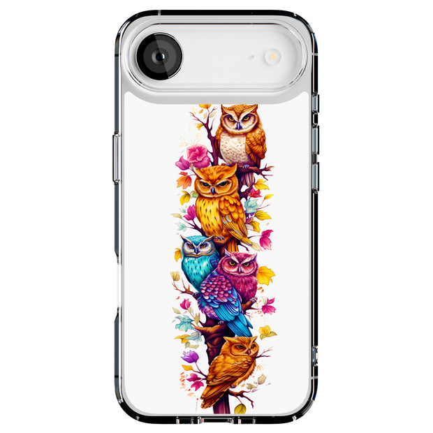 Owls Tree 2 Tough Cases For Apple iPhone (17, 16, 15, 14, 13, 12, 11, X, SE, 8, 7/ Air, Plus, Pro, Max, Mini, XR, XS), Print in USA
