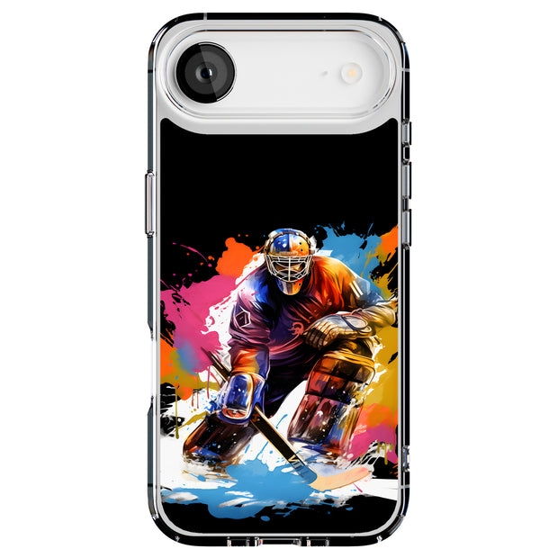 Hockey Grunge Tough Cases For Apple iPhone (17, 16, 15, 14, 13, 12, 11, X, SE, 8, 7/ Air, Plus, Pro, Max, Mini, XR, XS), Print in USA