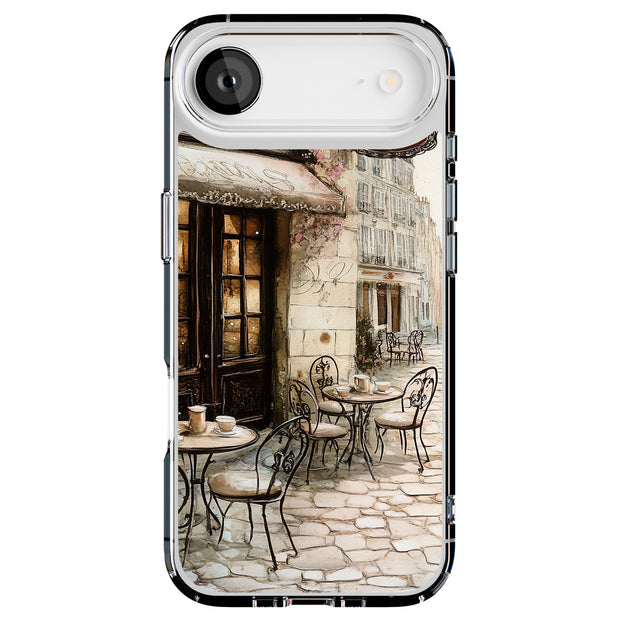 Parisian Café 1 Tough Cases For Apple iPhone (17, 16, 15, 14, 13, 12, 11, X, SE, 8, 7/ Air, Plus, Pro, Max, Mini, XR, XS), Print in USA