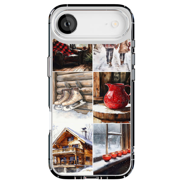 Winter Cabin 1 Tough Cases For Apple iPhone (17, 16, 15, 14, 13, 12, 11, X, SE, 8, 7/ Air, Plus, Pro, Max, Mini, XR, XS), Print in USA