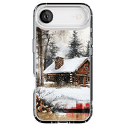 Snow Cabin 1 Tough Cases For Apple iPhone (17, 16, 15, 14, 13, 12, 11, X, SE, 8, 7/ Air, Plus, Pro, Max, Mini, XR, XS), Print in USA